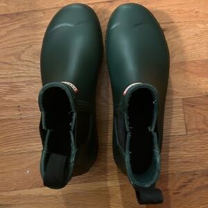 Hunter Green Chelsea Rain Boot Sz 6.5